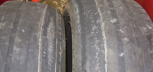 bald tyres