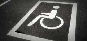 disabled parking space sign