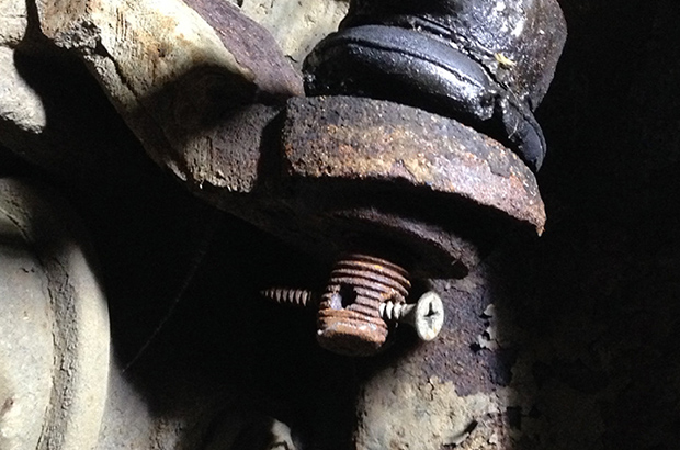 Corroded track rod ends