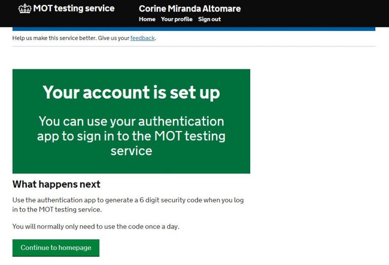 A new way to sign into the MOT testing service Matters of Testing