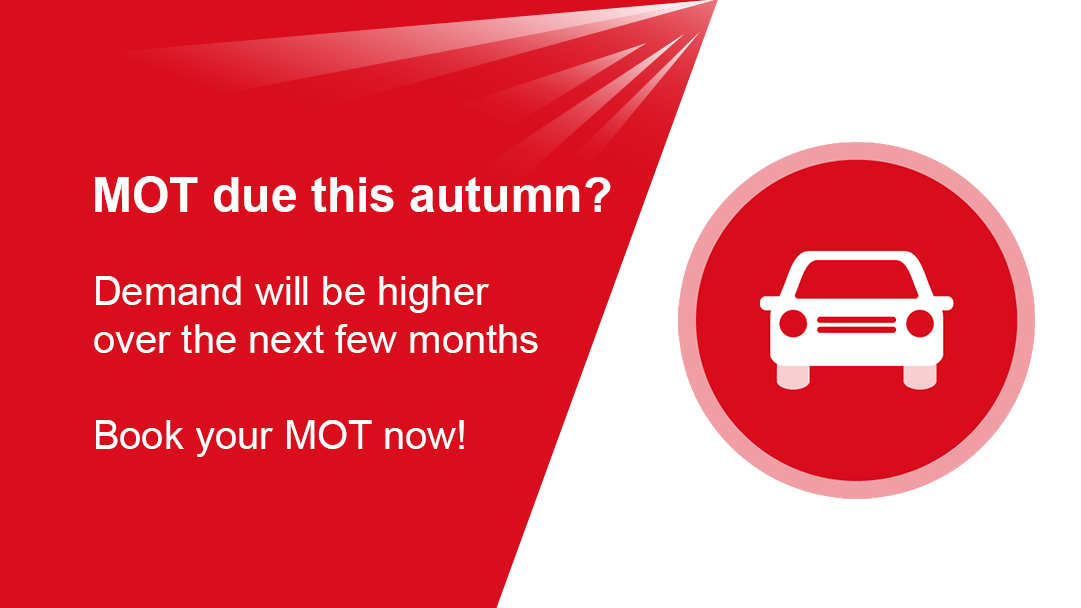 Demand for car MOTs will be higher this autumn