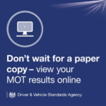 Don't wait for a paper copy - view you rMOT results online navy blue graphic