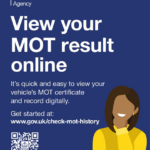 View your MOT online poster colour
